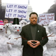 Snowmen from across the nation gather at the Washington Monument to protest global warming.